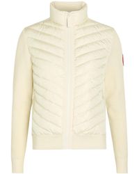 Canada Goose - Hybridge Padded Shell And Wool-Knit Jacket - Lyst