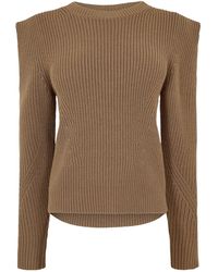 BOSS - Crew-Neck Knit Sweater - Lyst