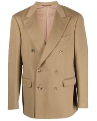Canali - Double-Breasted Cashmere Blazer - Lyst