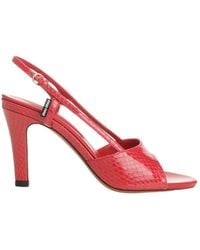 Miu Miu - Embossed Slingback Sandals - Lyst