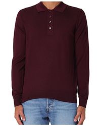 Paolo Pecora - Long-Sleeve Polo Shirt - Lyst