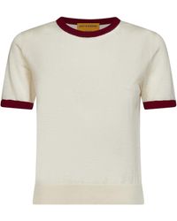 Guest In Residence - Contrast Trim Knitted Top - Lyst