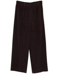 Homme Plissé Issey Miyake - Pleated-Design Trousers - Lyst