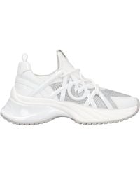Pinko - Embellished Ariel Lace-Up Sneakers - Lyst
