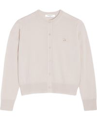 Maison Kitsuné - Maison Kitsuné Baby Fox Embroidered Knitted Cardigan - Lyst
