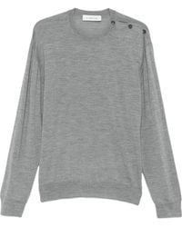 Lanvin - Ribbed Crew-Neck Knit Top - Lyst