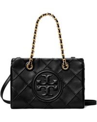 Tory Burch - Fleming Logo Embossed Mini Tote Bag - Lyst