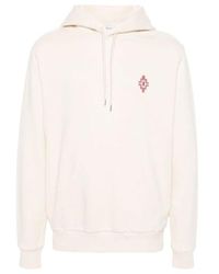 Marcelo Burlon - Graffiti Cross Cotton Hoodie - Lyst
