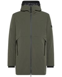 Peuterey - Logo-Patch Hooded Coat - Lyst