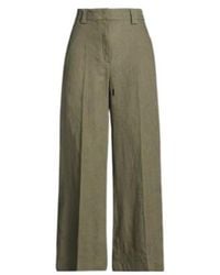 MAX&Co. - Relaxed Wide-Leg Cropped Casual Trousers - Lyst