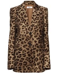 Chloé - Chloé Leopard Print Button-Up Jacket - Lyst