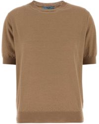 Prada - Short Sleeved Crewneck Jumper - Lyst