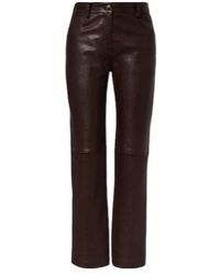 Magda Butrym - Leather Straight Pants - Lyst