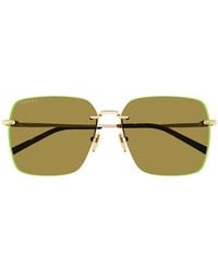 Gucci - Eyewear Specialized Fit Square Sunglasses - Lyst