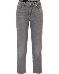 7 For All Mankind - Calie Straight Ankle Jeans - Lyst