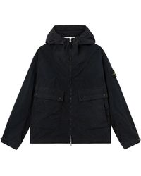 Stone Island - Hooded Zip-Up Jacket - Lyst