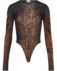 Jean Paul Gaultier - The Wood Mesh Bodysuit - Lyst