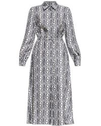 Max Mara - Faraone Logo-Print Midi Shirt Dress - Lyst