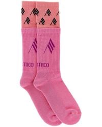The Attico - Double-Layered Logo Socks - Lyst