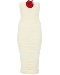 LaRevêche - Mireya Ruched Strapless Dress - Lyst