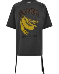 Ganni - Future Jersey Regular Fit T-Shirt - Lyst