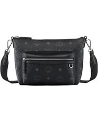 MCM - Allover Logo Printed Shoulder Bag - Lyst