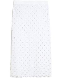 Max Mara - Bchzorro Broderie Midi Skirt - Lyst