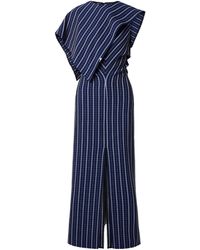 Proenza Schouler - Checked Stretch-Crepe Maxi Dress - Lyst