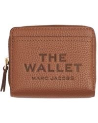 Marc Jacobs - Logo Printed Zipped Mini Compact Wallet - Lyst