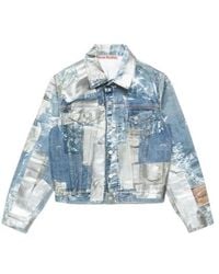 Acne Studios - Patchwork Denim Jacket - Lyst