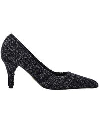 Prada - 85Mm Knitted Pumps - Lyst