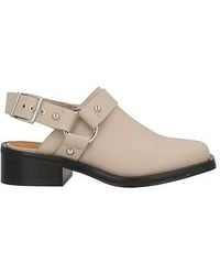 Ganni - Square-Toe Block Heel Sandals With A Single Buckle - Lyst