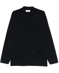 Lardini - Double-Breasted Patch Pocket Blazer - Lyst