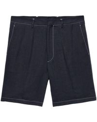 Prada - Logo-Patch Bermuda Shorts - Lyst
