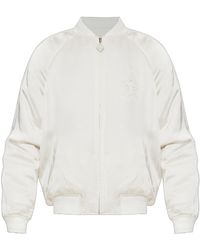 CASABLANCA - Embroidered Satin Bomber Jacket - Lyst