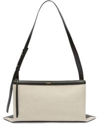 Jil Sander - Logo Detailed Large Shoulder Bag - Lyst