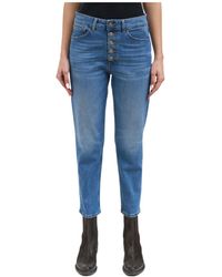 Dondup - Koons Slim-Fit Cropped Jeans - Lyst