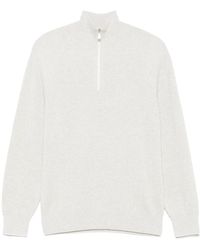 Brunello Cucinelli - Cotton Ribbed Sweater - Lyst