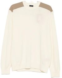 Paul & Shark - Contrast-Panel Crew-Neck Sweater - Lyst