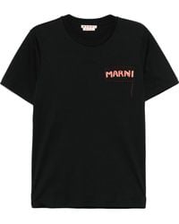 Marni - Logo-Printed Crewneck T-Shirt - Lyst