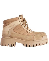 Balenciaga - Combat Strike Lace-Up Boots - Lyst