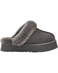 UGG - Disquette Logo Embossed Platform Slippers - Lyst