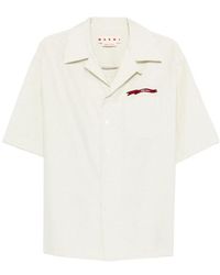 Marni - Logo-Embroidered Buttoned Shirt - Lyst