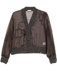 Panicale - Long-Sleeved Cardigan - Lyst