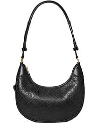 Tory Burch - T Monogram Crescent Bag - Lyst