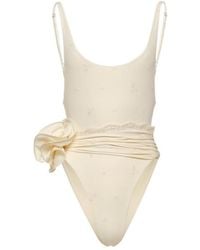 Magda Butrym - Flower Scoop Neck Swimsuit - Lyst
