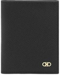 Ferragamo - Ferragamo Mini Gancini Logo Bif-Fold Wallet - Lyst