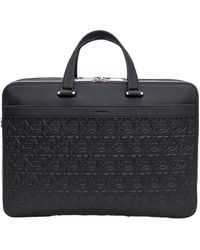 Ferragamo - Gancini Embossed Briefcase - Lyst