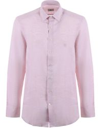 Etro - Pegaso-Embroidered Long-Sleeved Shirt - Lyst