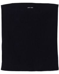 Miu Miu - Cotton Knit Tube Top - Lyst